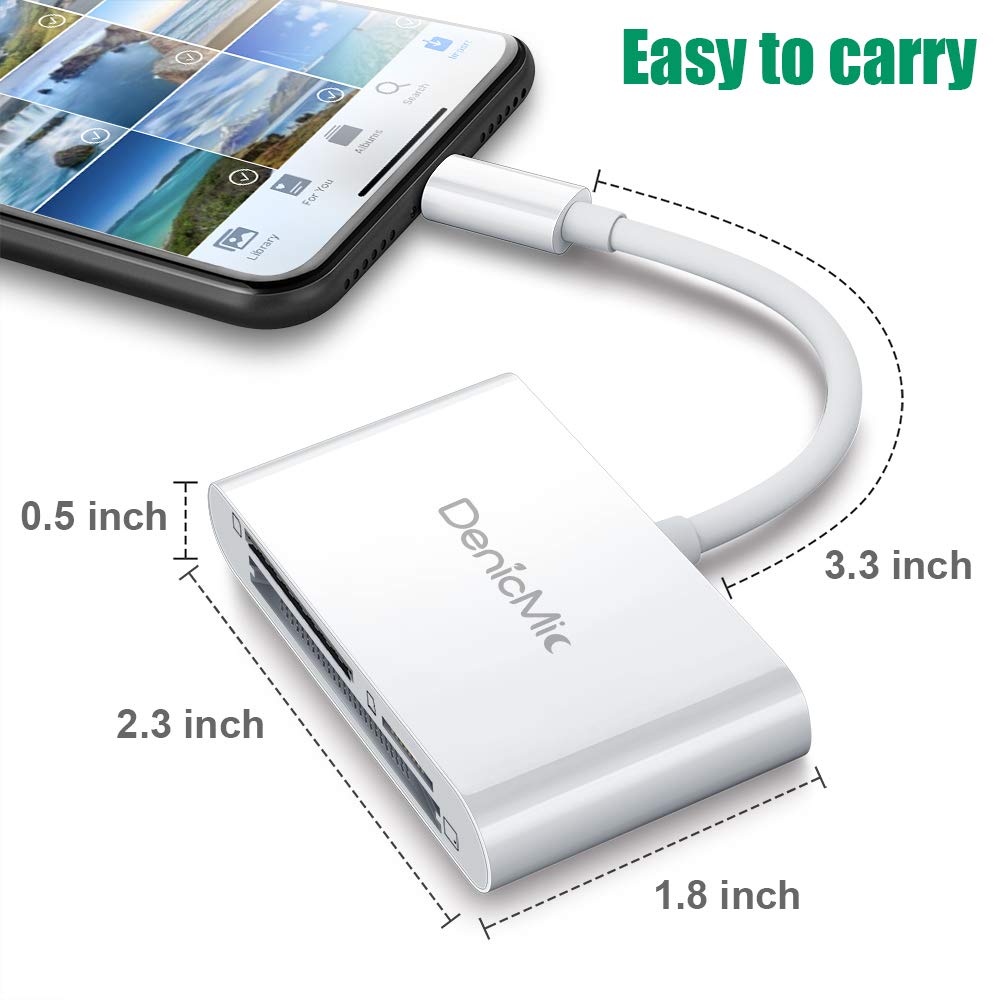 Amazon | CFカードリーダーfor iPhone/iPad、Lightning to SD/TF/CF